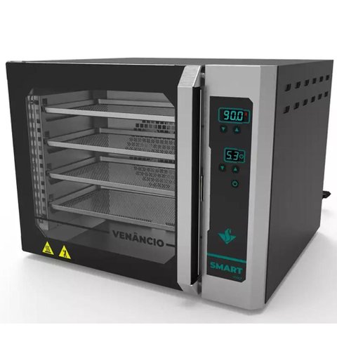 Forno Industrial Elétrico Convector Venâncio Smart Pro 4 Esteiras Inox 127v Fcsb4e