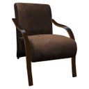 Ver imagem 1 de Poltrona Vênus 1 Lugar, Braço Madeira - Marrom