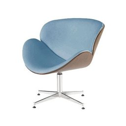 Poltrona Vancouver - 1 Lugar, Base Giratória - Azul Bb - 1