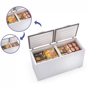 Freezer Horizontal Grande 500l Gelopar Ghbs510 -20°c 2 Portas