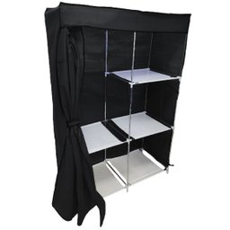 Guarda Roupa Dobravel Armario Sapateira Cabideiro Arara Organizador Roupa Sapato Quarto Closet Multi - 2