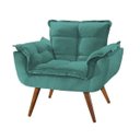 Ver imagem 1 de Poltrona Opala - 1 Lugar Suede Verde - Montanaris Decor