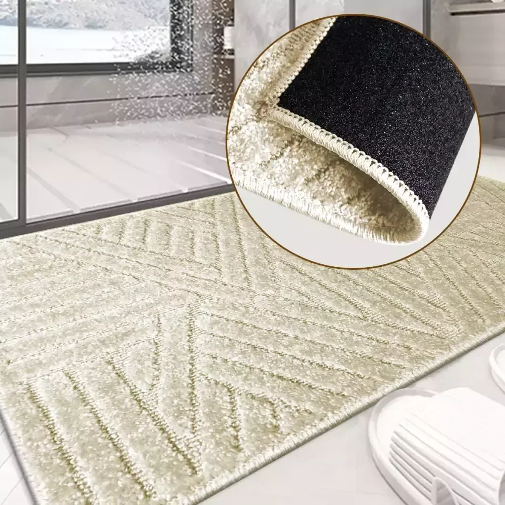 Ver imagem 1 de 2 Tapete Banheiro Antiderrapante Grande 50x100 Js Tr M60