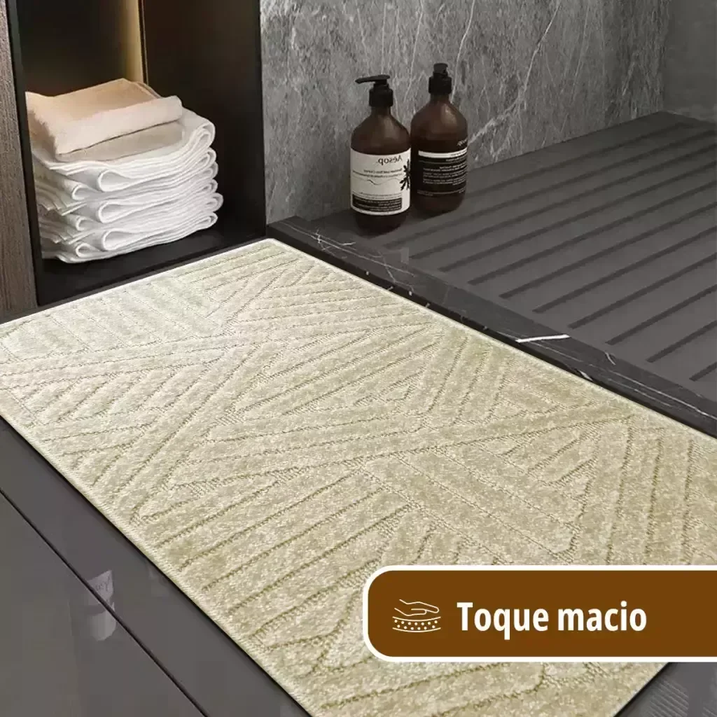 Ver imagem 6 de 2 Tapete Banheiro Antiderrapante Grande 50x100 Js Tr M60