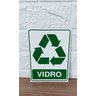 Placa Adesiva Sinalização Lixo Vidro 15x20 Cm Adesivo - 3