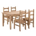 Ver imagem 4 de Mesa de Jantar Retangular 150cm Madeira Maciça Marrom Antique Linha Corona