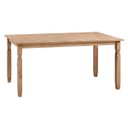Ver imagem 2 de Mesa de Jantar Retangular 150cm Madeira Maciça Marrom Antique Linha Corona