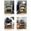 Ver imagem 5 de Estante de Aço Mini com 3 Prateleiras 45x27cm 45kg Coluna Bipartida para Escritório Azul