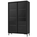 Ver imagem 1 de Cristaleira Alta Refresh 2 Portas de Vidro 3 Prateleiras Preto com Sistema Push To Open - Brv Mó