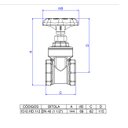Ver imagem 3 de Registro de Gaveta Caixa Dagua Deca Uso Predial 1.1/2 Dn40 - 1510hd112