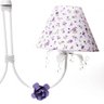 Lustre 2l Primavera Transparente 2 Flores P Lilás Quarto Bebê Infantil Menina - 2