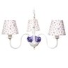 Lustre 3l Simples 3 Flores P Lilás Quarto Bebê Infantil Menina - 1
