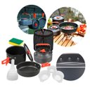 Ver imagem 2 de Kit Panelas Camping 3 Peças Alumínio com Tigelas e Acessórios