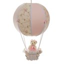 Ver imagem 1 de Lustre Balão Bolinha Ursa Rosa Quarto Bebê Infantil Menina