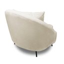 Ver imagem 6 de Poltrona Decorativa Orgânica Pé Ferro Pto Kit 2 Zaya Bouclê C05 - D'Rossi Cor Terra
