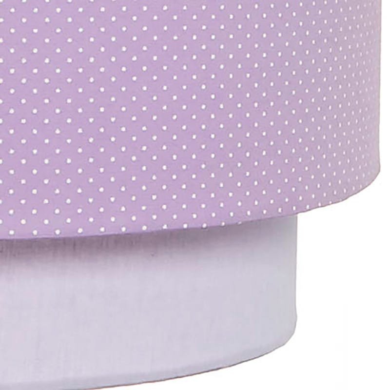 Lustre Tubular Duplo Lilás Quarto Bebê Infantil Menina - 2