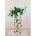 Ver imagem 3 de Vaso Vidro Decorado com Gemas de Vidro na Cor Âmbar 26,5 Altura