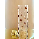 Ver imagem 7 de Vaso Vidro Decorado com Gemas de Vidro na Cor Âmbar 26,5 Altura