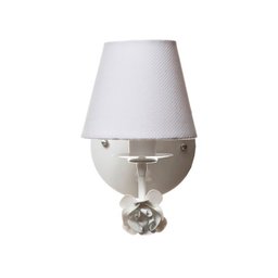 Arandela 1 Lâmpada Flor Branca Quarto Bebê Infantil Menina Menino - 1 Arandela 1 Lâmpada Flor Branca Quarto Bebê Infantil Menina Menino - 1