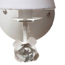 Ver imagem 2 de Arandela 1 Lâmpada Flor Branca Quarto Bebê Infantil Menina Menino