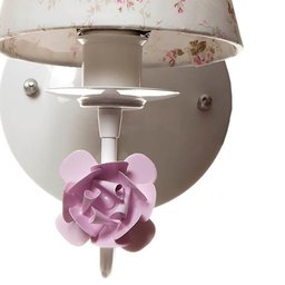 Arandela 1 Lâmpada Flor Rosa Quarto Bebê Infantil Menina - 2 Arandela 1 Lâmpada Flor Rosa Quarto Bebê Infantil Menina - 2