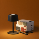 Ver imagem 3 de Luminária de Mesa Recarregável sem Fio Ailati 1+1 Preta Touch