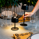 Ver imagem 4 de Luminária de Mesa Recarregável sem Fio Ailati 1+1 Preta Touch