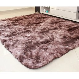 Tapete Felpudo para Sala 2,00x2,40 Marrom Mesclado Peludo - 1