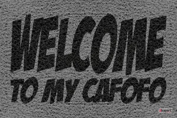 Tapete Capacho Welcome To My Cafofo 60x40 Cm Antiderrapante. - 2