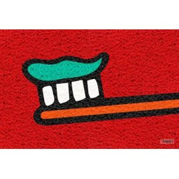 Tapete Capacho  - Escova de Dentes 60x40 - 2