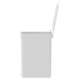 Lixeira de Pedal ou Cesto de Lixo para Cozinha Escritório Linha Trium 12 Litros Branco - 2