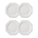 Ver imagem 1 de Jogo 4 Pratos Rasos Prisma Brancos 28 Cm Porcelana Schmidt