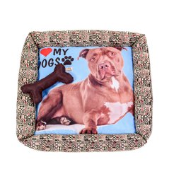 Cama Pet ComfortPet Extra Grande Pitbull Azul - 1