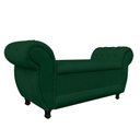Ver imagem 1 de Recamier Baú Grécia Namoradeira Calçadeira Suede Verde
