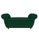 Ver imagem 3 de Recamier Baú Grécia Namoradeira Calçadeira Suede Verde