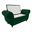 Ver imagem 4 de Recamier Baú Grécia Namoradeira Calçadeira Suede Verde