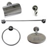 Kit 5 Peças para Banheiro em Alumínio & Aço Inox - 1