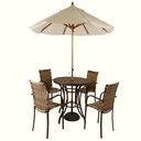 Ver imagem 4 de Mesa e Cadeiras Ascoli para Jardim, Área Externa, Churrasqueira Trama Original