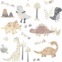 Ver imagem 2 de Papel de Parede Infantil - Dinossauros Tiny Tots Arte Destaque 2 Metros