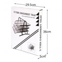 Ver imagem 2 de Organizador Papel Documento de Escritório Aço Tela 3 Andares