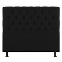 Ver imagem 3 de Cabeceira Cama Box Casal King Size Nice 195cm Suede Preto - Desk Design