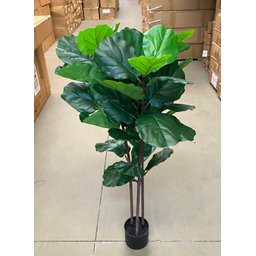 Ficus Lyrata Artificial Grande Planta Realista com 1.25m - 7