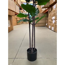 Ficus Lyrata Artificial Grande Planta Realista com 1.25m - 6