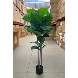 Ficus Lyrata Artificial Grande Planta Realista com 1.25m - 9