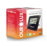 Refletor Led Slim 10w Ourolux Bivolt 6500k Preto - 1