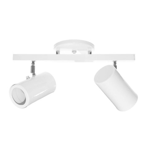 Spot Sobrepor em Alumínio E27 516 2 Trilho Branco Hiperlight
