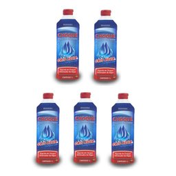 Kit 5 Algicidas de Choque Eliminador de Algas 1l - Cris Água - 1