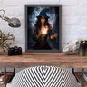 Quadro Decorativo Arquétipo Bruxa 33x24cm:madeira Branca - 2