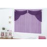 Cortina Infantil de Janela Borboleta 2m Roxo com Lilás II - 1