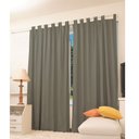 Ver imagem 1 de Cortina Corta Luz Vida Pratika Blackout em Pvc 280x280 Cinza